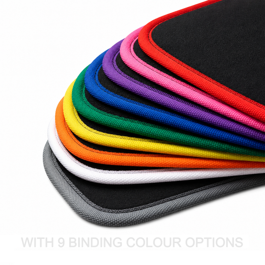 Custom Carpet Floor Mats 2pcs BMW 3 SERIES 320i E90 E91 3/2005-10/2012 w/ 9 Binding Colour