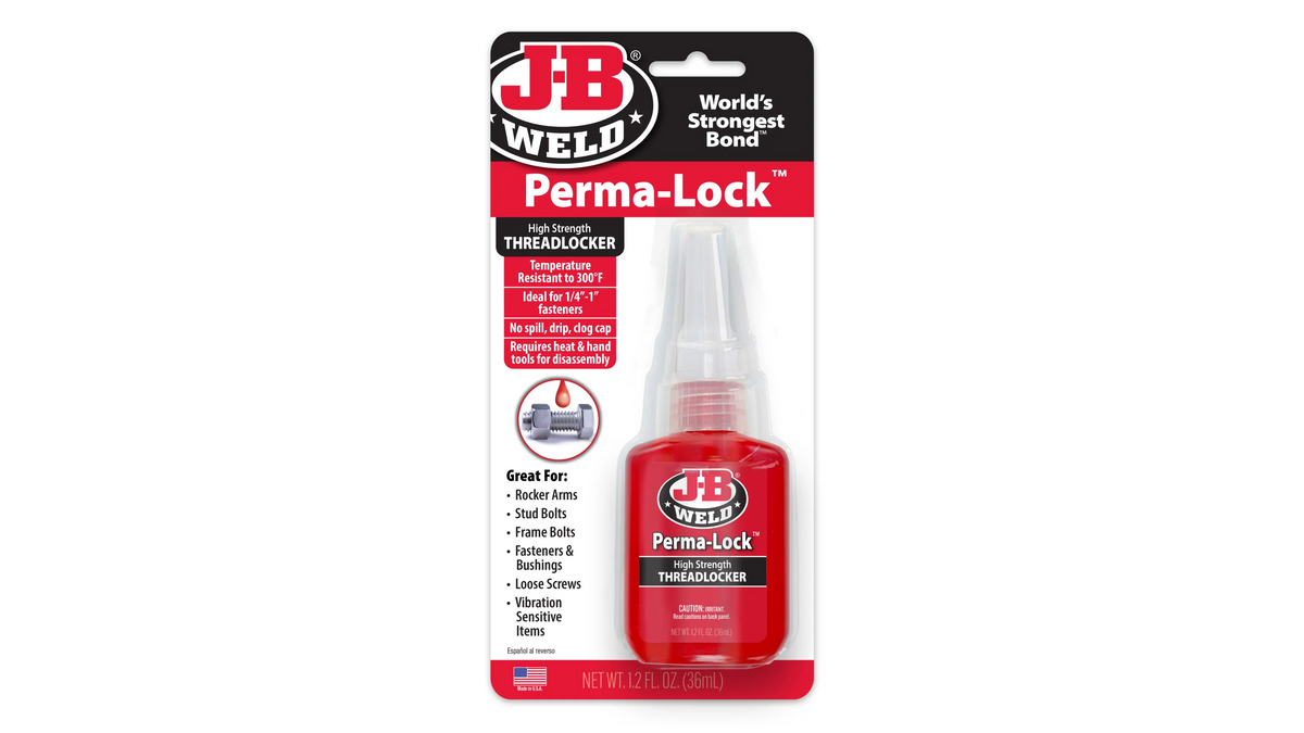 JB Weld Perma-Lock Threadlocker High Red 36ml JB27136