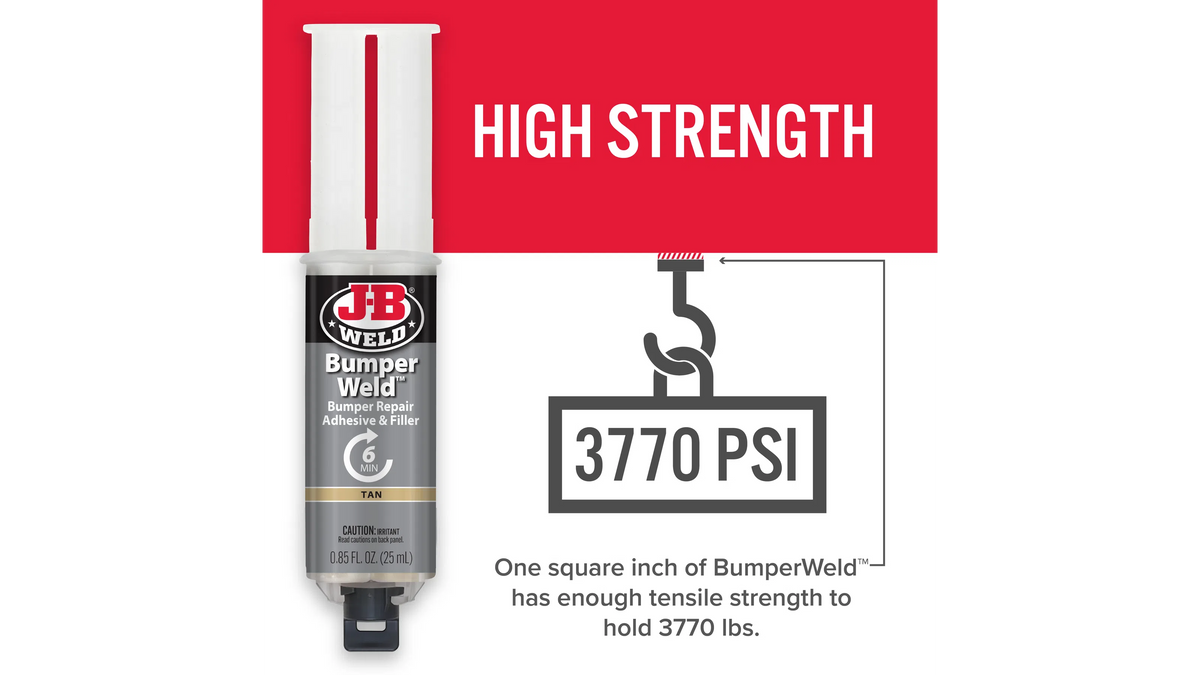 JB Weld BumperWeld Syringe Bumper Repair Adhesive and Filler 25ml JB50134
