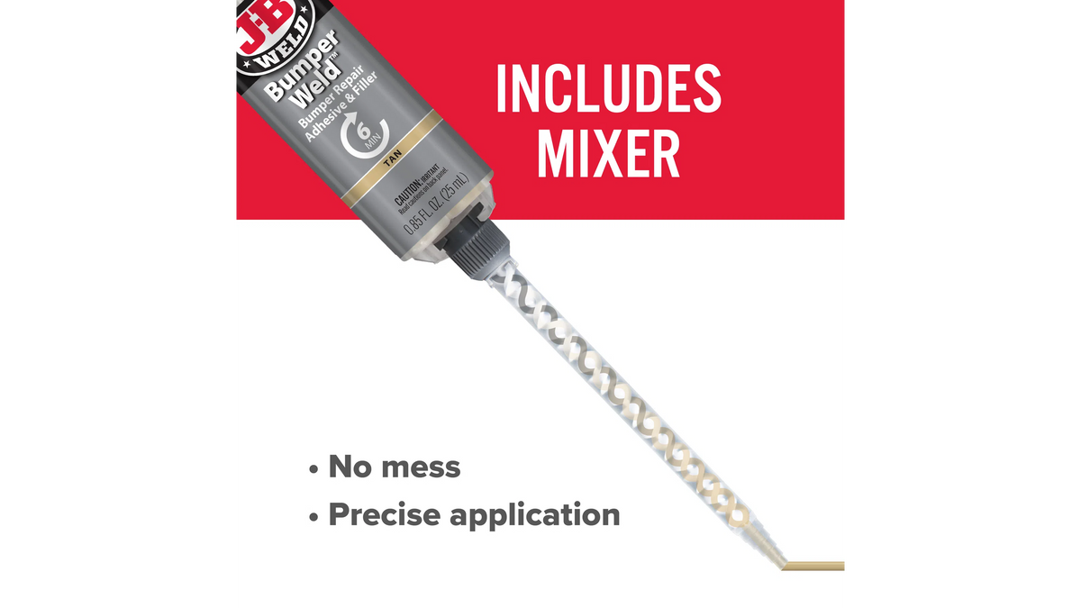 JB Weld BumperWeld Syringe Bumper Repair Adhesive and Filler 25ml JB50134