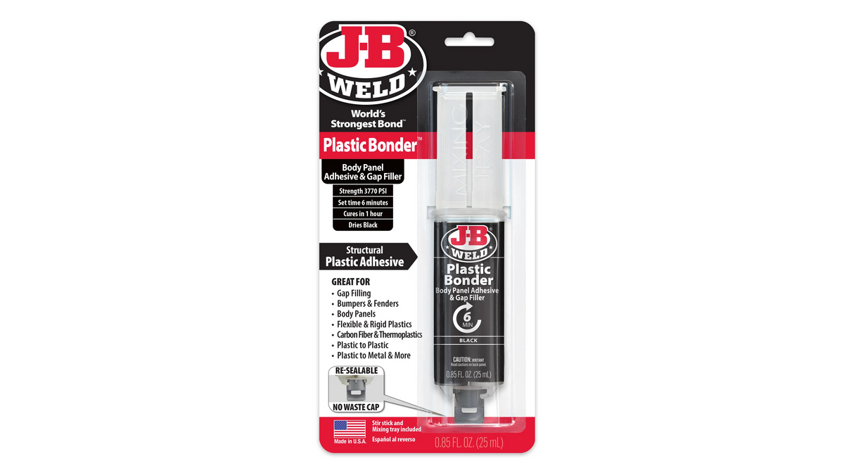 JB Weld Plastic Bonder Black Body Panel Adhesive and Gap Filler 25ml  JB50139