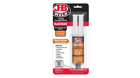 JB Weld KwikWeld 6 Minute Quick Setting Steel Reinforced Epoxy 25ml JB50176