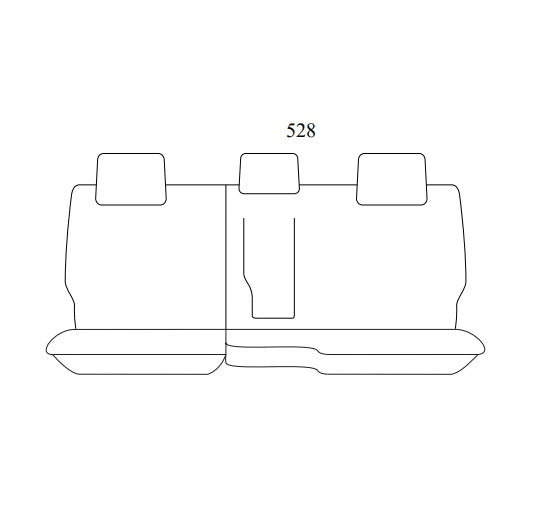 Weekender Jacquard Rear Seat Covers MITSUBISHI OUTLANDER ZJ ZK ES LS XLS 5 SEAT 11/2012-11/2017