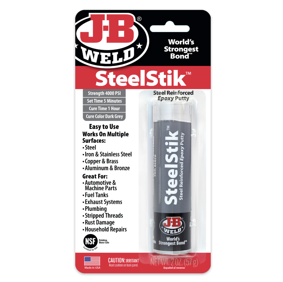 JB Weld SteelStik Steel Reinforced Epoxy Putty 57g JB8267