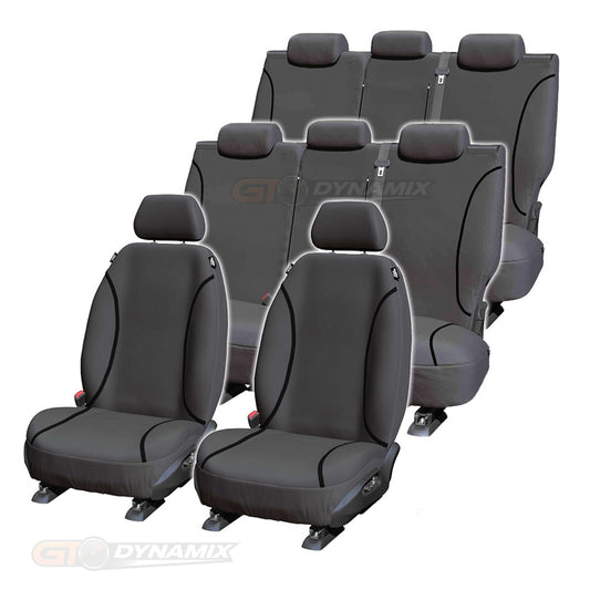 Trade Canvas Grey 3 Rows Seat Covers NISSAN PATROL Y61 GU ST 7 SEAT 10/2004-10/2017