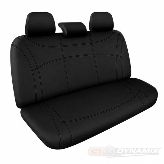 Manta Neoprene w/ Black Stitch Rear Seat Covers VOLKSWAGEN AMAROK NF TDI500 TDI600 ALL BADGES & TSI452 LIFE DUAL CAB 12/2022-2026