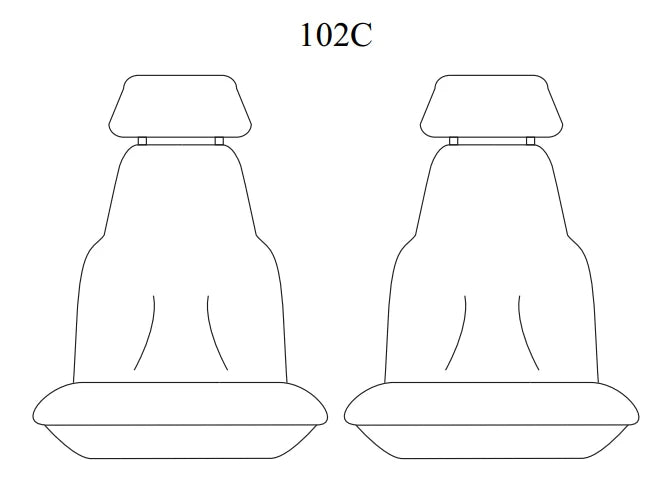 TUFF Customs Neoprene Seat Covers 2 Rows For TOYOTA PRADO 250 GX GXL KAKADU VX 8/2024-2026