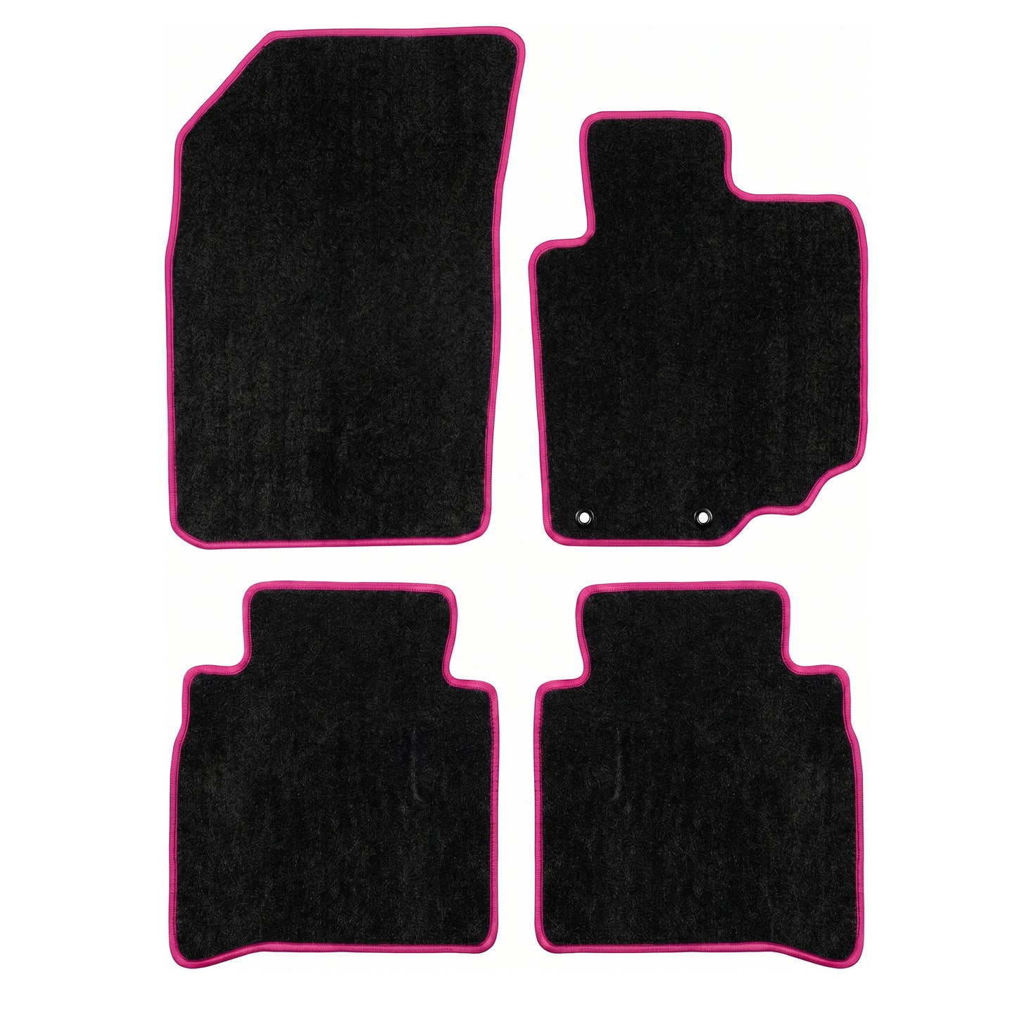 Custom Made Carpet Floor Mats for Toyota Hilux 2015–2025 | Black Carpet with 9 Binding Colour Options