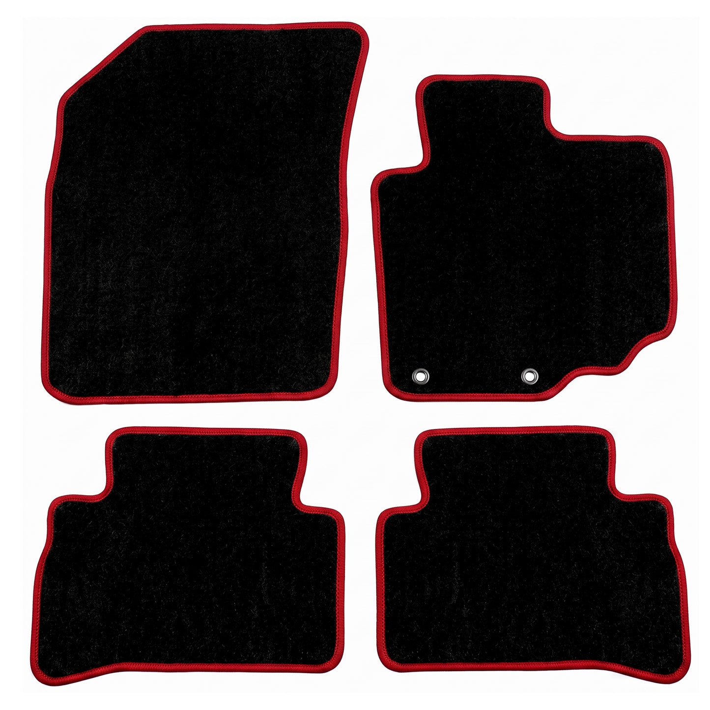 Custom Made Carpet Floor Mats for Toyota Hilux 2015–2025 | Black Carpet with 9 Binding Colour Options