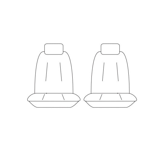 Manta Neoprene w/ Black Stitch Front Seat Covers For SUBARU WRX V1 STI SEDAN 4/2014-2/2022
