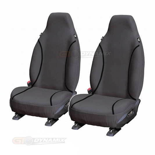 Trade Canvas Grey Front Seat Covers ISUZU DMAX TF SX SINGLE CAB 7/2020-2026
