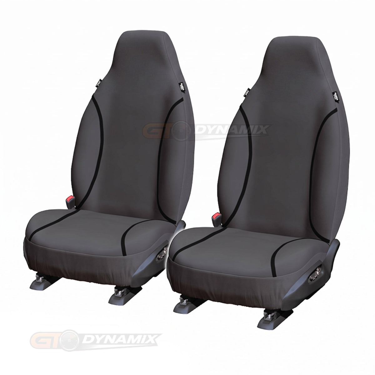 Trade Canvas Grey Front Seat Covers For TOYOTA HIACE LWB CREW VAN 2014-1/2019