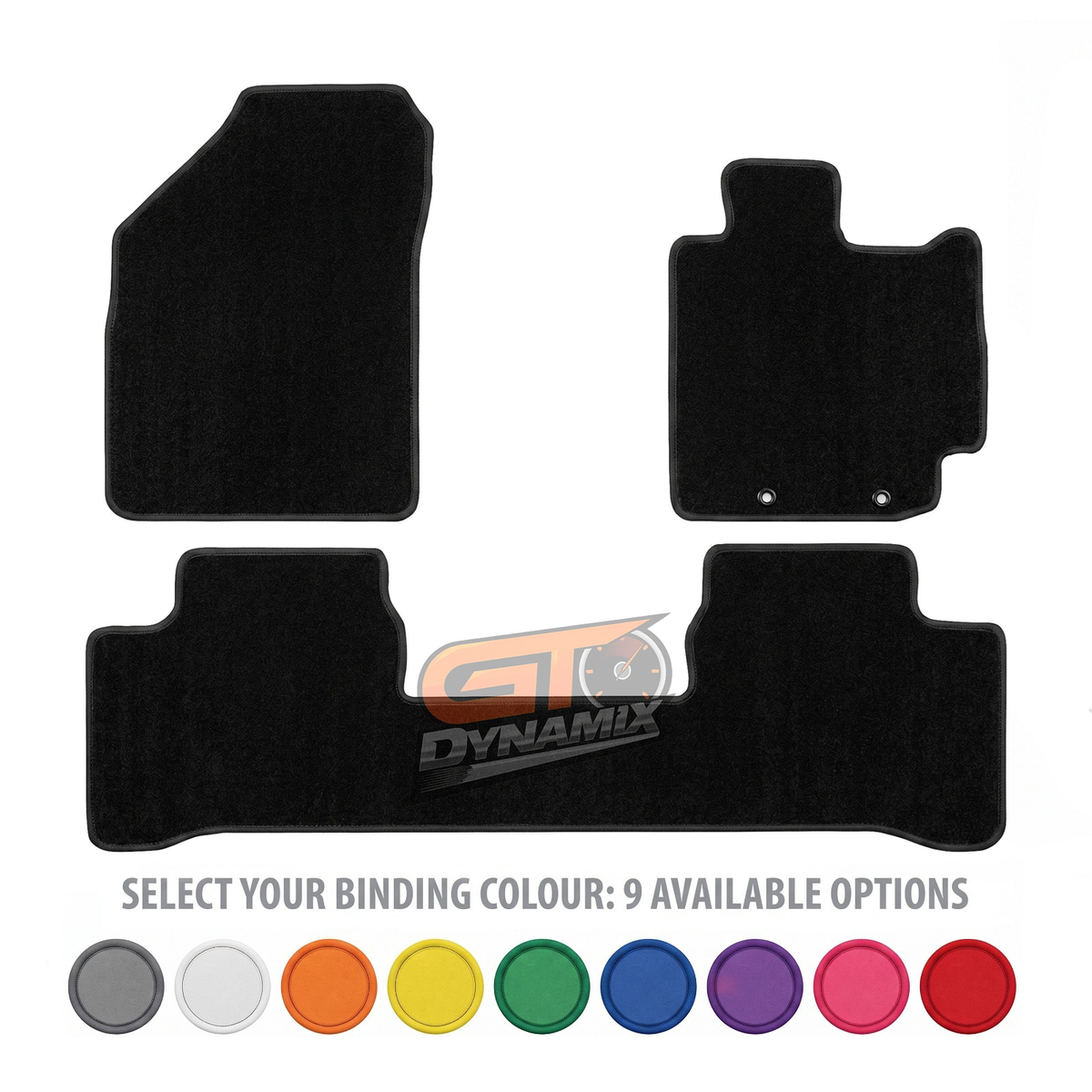 Custom Carpet Floor Mats 3pcs For NISSAN MURANO Z50 8/2005-4/2008 w/ 9 Binding Colour