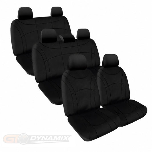 Manta Neoprene w/ Black Stitch 3 Rows Seat Covers ISUZU DMAX TF LS-U SX SPACE CAB 7/2020-2026