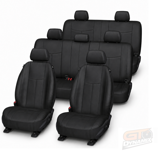 Leather Look 3 Rows Seat Covers KIA CARNIVAL KA SI SL-I WAGON & EX-NZ MODEL ONLY 9/2020-2/2024