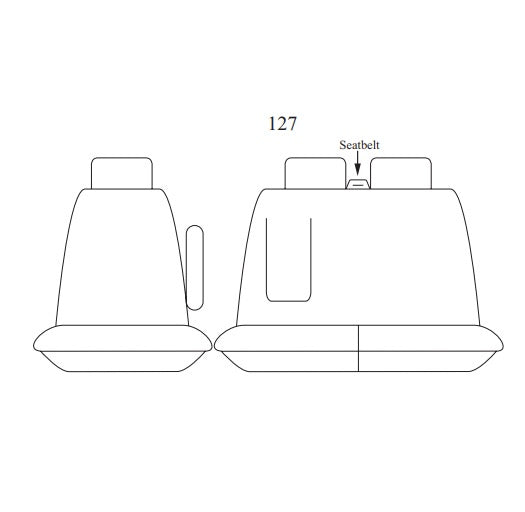 Manta Neoprene Front Seat Covers LDV DELIVER 9 SV63 2DR UTILITY & 4DR VAN 7/2020-2026