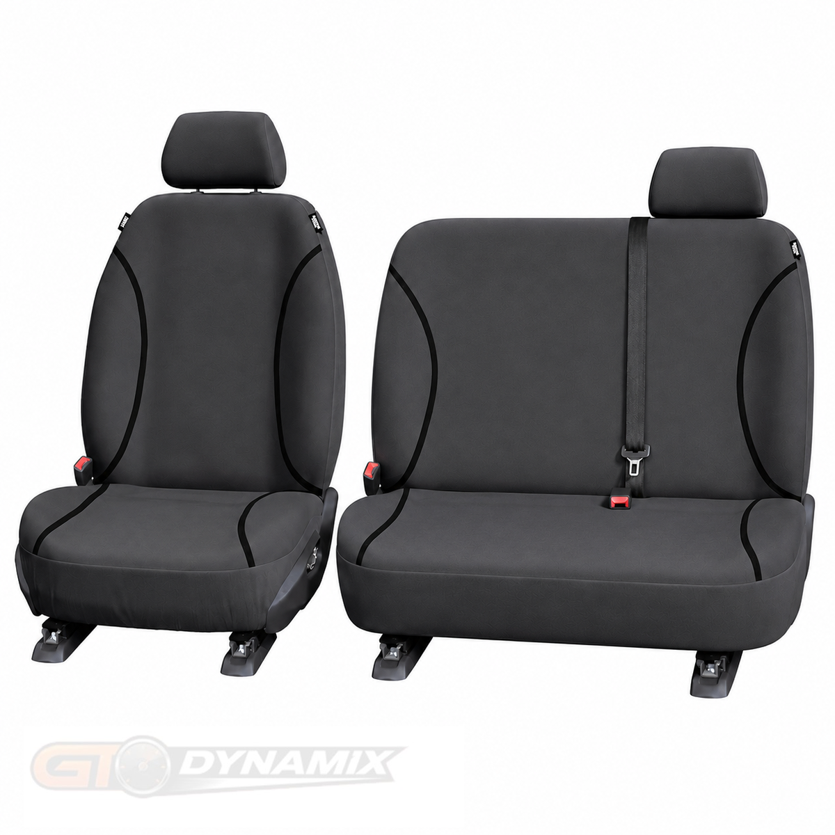 Trade Canvas Grey Front Seat Covers HYUNDAI ILOAD TQ 3 SEAT 6 SEAT VAN 2/2008-2021