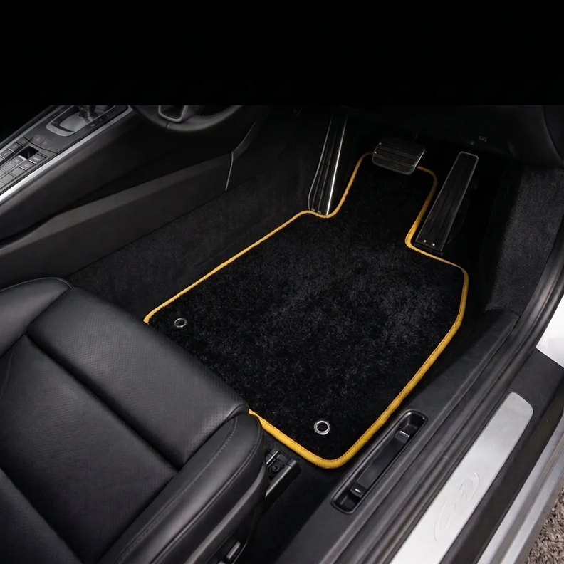 Custom Carpet Floor Mats 3pcs HONDA CITY GM 5TH GEN 2/2009-3/2014 w/ 9 Binding Colour