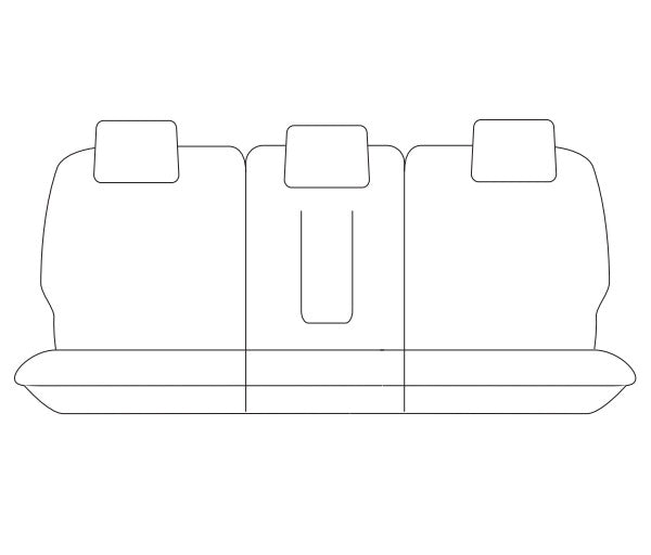 Manta Neoprene w/ Black Stitch Rear Seat Covers MAZDA CX-5 KE MAXX SPORT GRAND TOURING AKERA 2/2012-3/2017