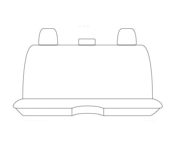 Super Tuff Canvas Charcoal 2 Rows Seat Covers FORD RANGER PY XL XLS DUAL CAB 6/2022-2026
