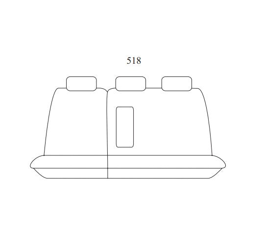 Manta Neoprene w/ Black Stitch Middle Seat Covers NISSAN PATROL Y62 ST-L TI WARRIOR 8 SEAT 2/2013-2026