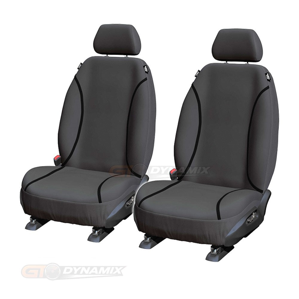 Trade Canvas Grey Front Seat Covers MAZDA BT50 B19 B30 XS XT DUAL CAB 8/2020-2026