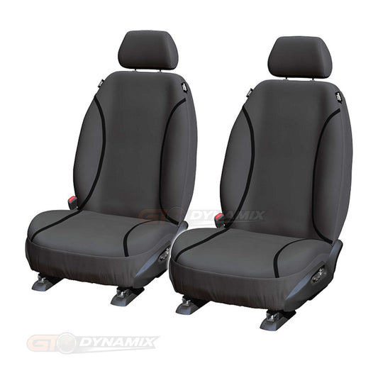 Trade Canvas Grey Front Seat Covers VOLKSWAGEN AMAROK 2H ALL BADGES EXCL. ULTIMATE 2/2011-6/2022