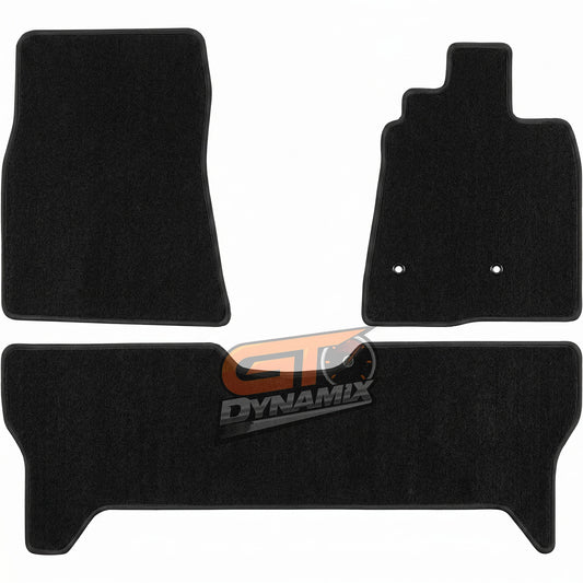 Custom Carpet Floor Mats 3pcs MITSUBISHI PAJERO /VRX LWB NS NT NW 11/2006-2015 w/ 9 Binding Colour