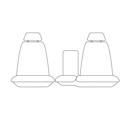 Trade Canvas Grey Front Seat Covers For TOYOTA LANDCRUISER HZJ105R FZJ105 STANDARD 1998-10/2007