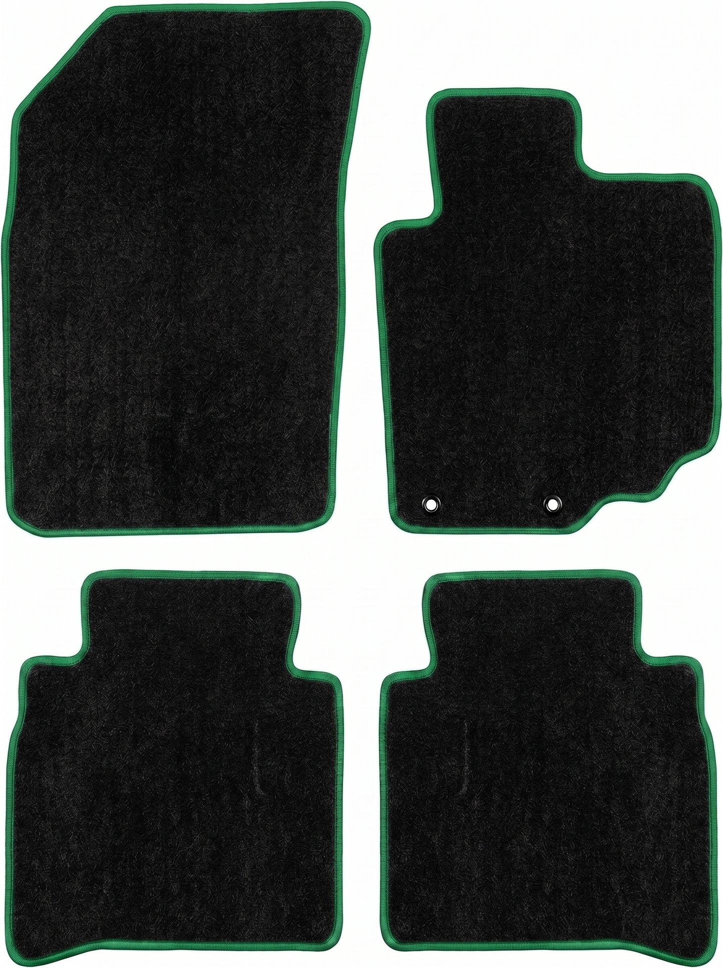 Custom Made Carpet Floor Mats for Toyota Hilux 2015–2025 | Black Carpet with 9 Binding Colour Options
