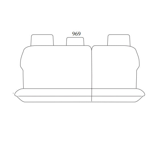 Trade Canvas Grey 2 Rows Seat Covers For TOYOTA LANDCRUISER 200 SERIES GX 5 SEAT 11/2011-2021