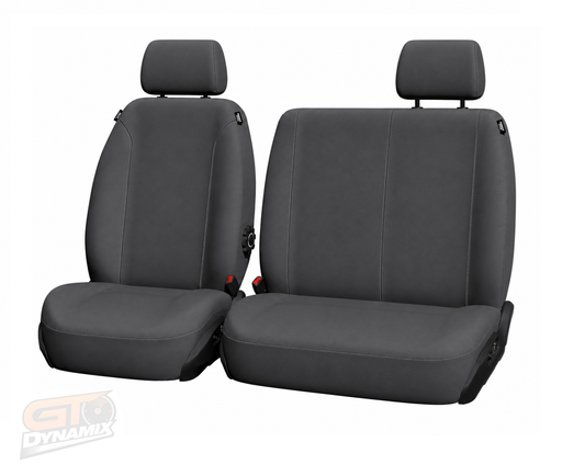Super Tuff Canvas Charcoal Front Seat Covers FORD TRANSIT CUSTOM VO VN COMMERCIAL SINGLE CAB VAN 3/2013-9/2023