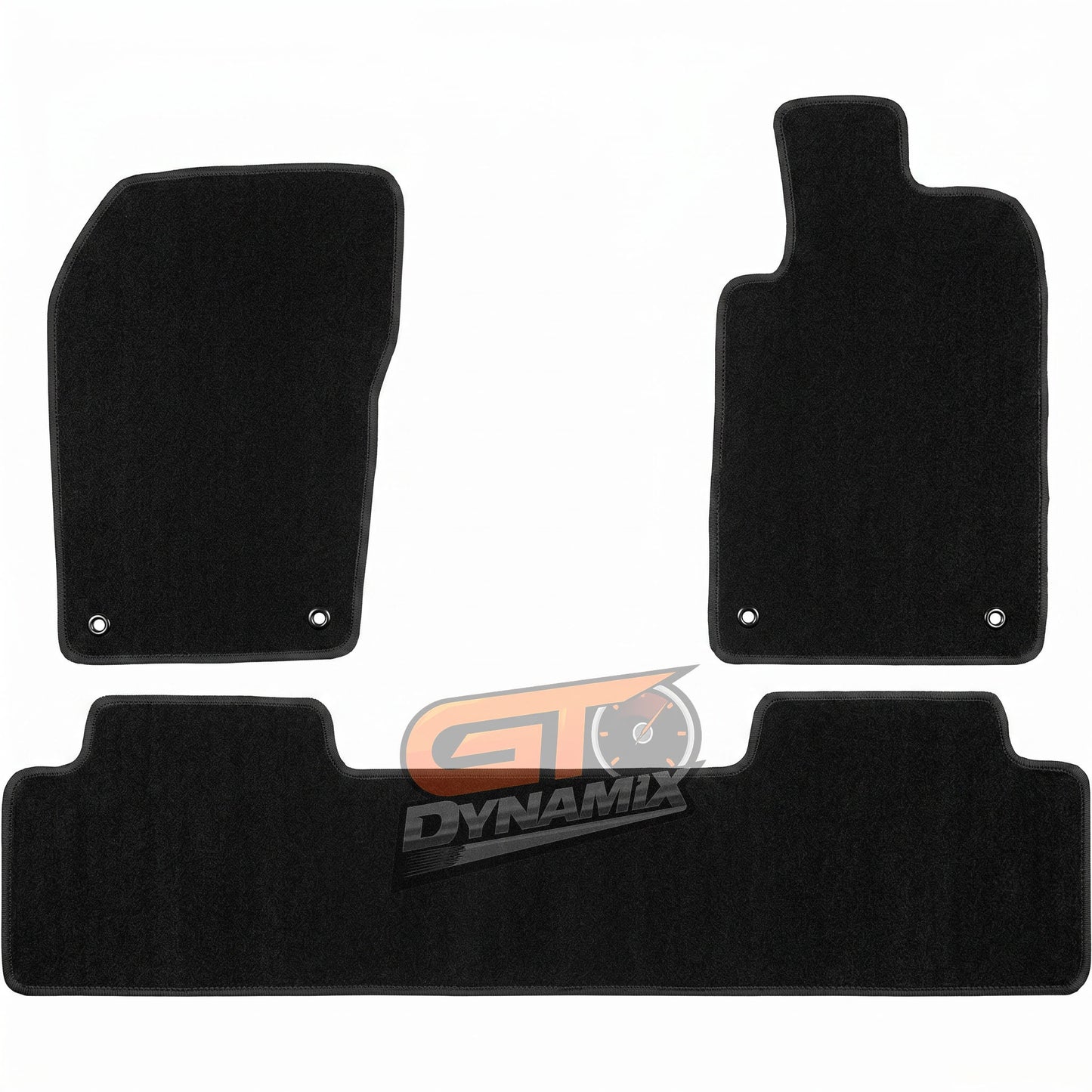 Custom Carpet Floor Mats 3pcs JEEP GRAND CHEROKEE WK TWO EYELETS ON DRIVER AND PASSENGER MAT 2014-2020 w/ 9 Binding Colour