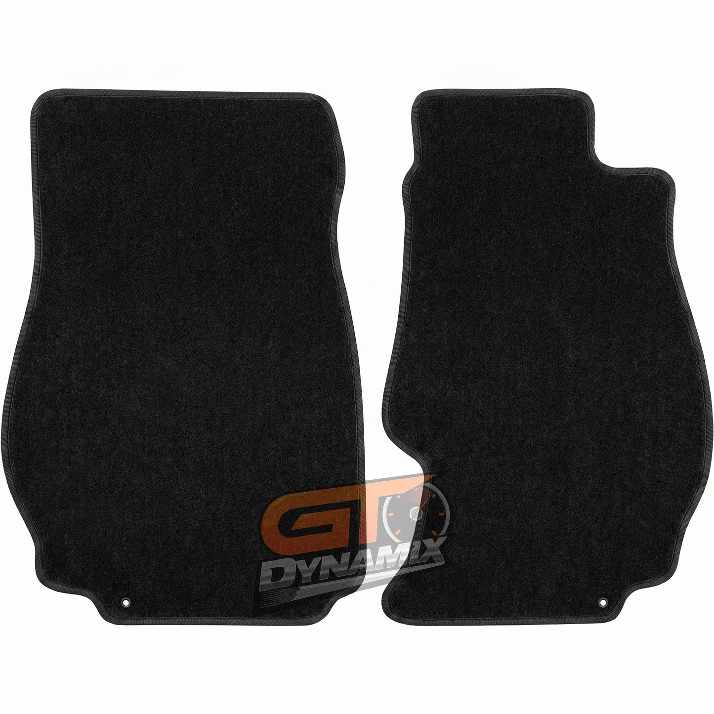 Custom Carpet Floor Mats Black 2pc For NISSAN 350Z Z33 10/2002-4/2009 w/ 9 Binding Colour