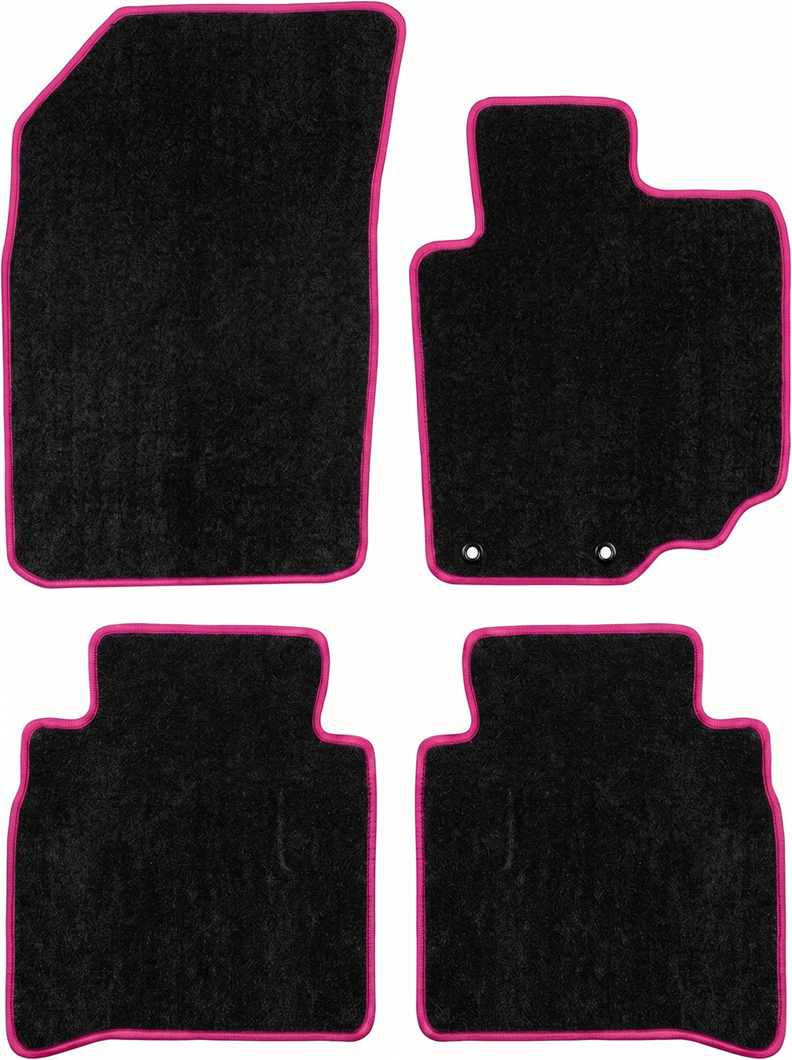 Custom Carpet Floor Mats 4pcs For TOYOTA YARIS HATCH NCP130R 131R 11/2011-2019 w/ 9 Binding Colour