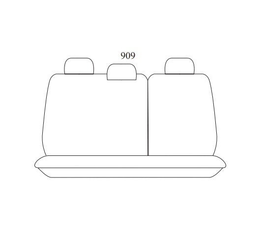 Manta Neoprene Rear Seat Covers VOLKSWAGEN GOLF Mk6 77TSI 90TSI 77TDI TRENDLINE BLUEMOTION HATCH 8/2009-3/2013