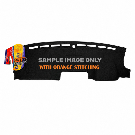 Shevron Dash Mat w/ Orange Stitching BYD Shark 6 w/ HUD 10/2024-2026 DMO1724D