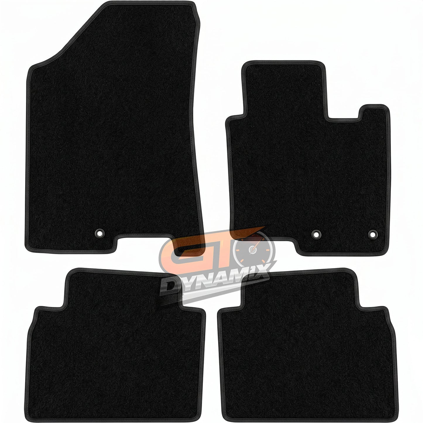 Custom Carpet Floor Mats Black 4pc KIA SPORTAGE GT LINE 2019-2021 w/ 9 Binding Colour