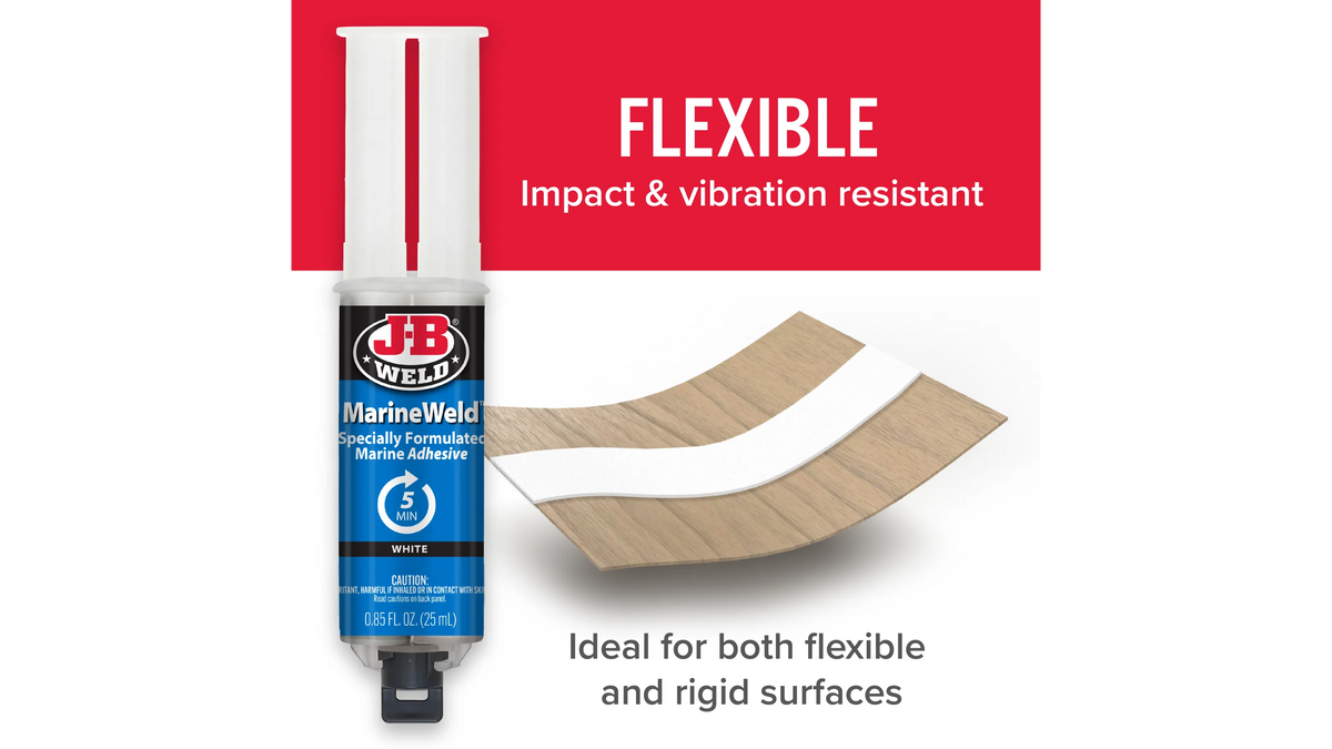 JB Weld MarineWeld Syringe Marine Adhesive and Sealant 25ml JB50172