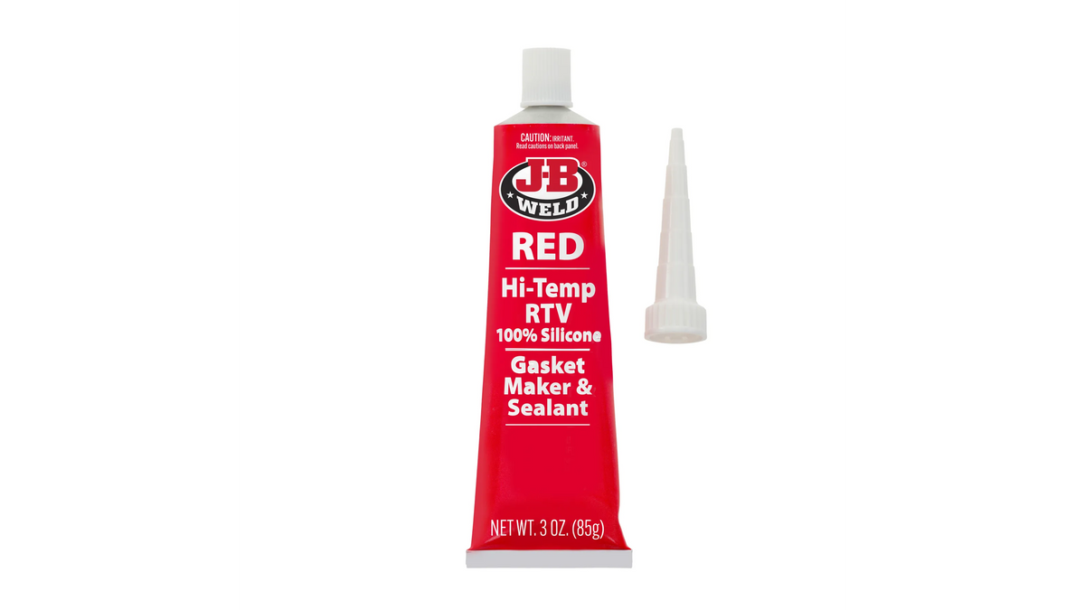 JB Weld Hi Temp Red Silicone Gasket Maker and Sealant 85g JB31314