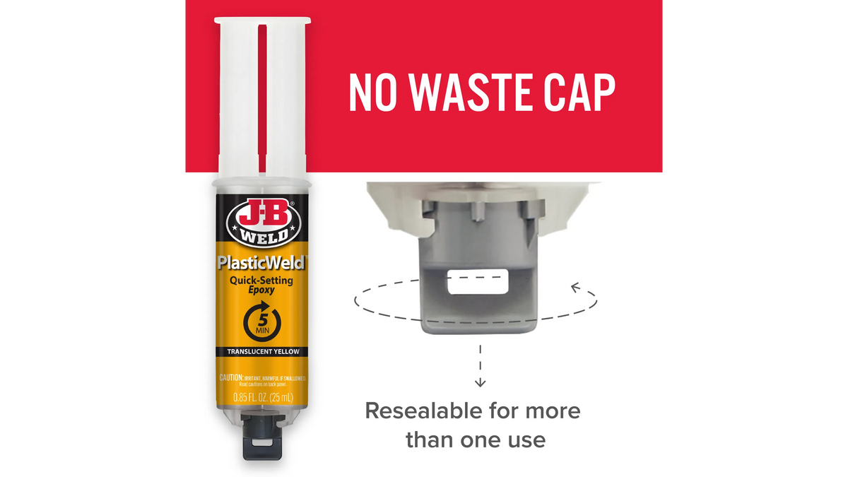 JB Weld PlasticWeld 5 Minute Quick Setting Epoxy 25ml JB50132