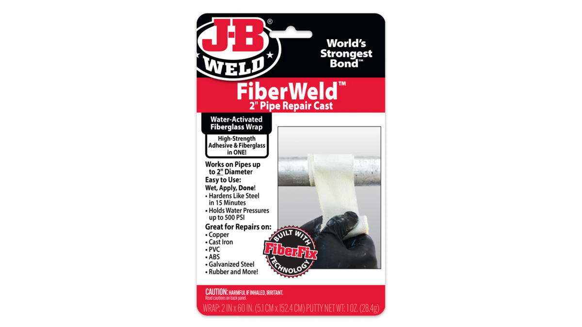 JB Weld FiberWeld 2" Pipe Repair Cast 5cm x 121cm Fiberglass Wrap JB38260