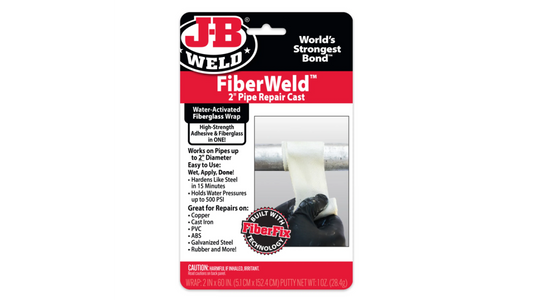 JB Weld FiberWeld 2" Pipe Repair Cast 5cm x 121cm Fiberglass Wrap JB38260