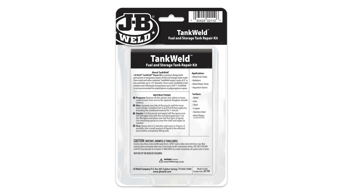 JB Weld Tank Weld Repair Kit JB2110