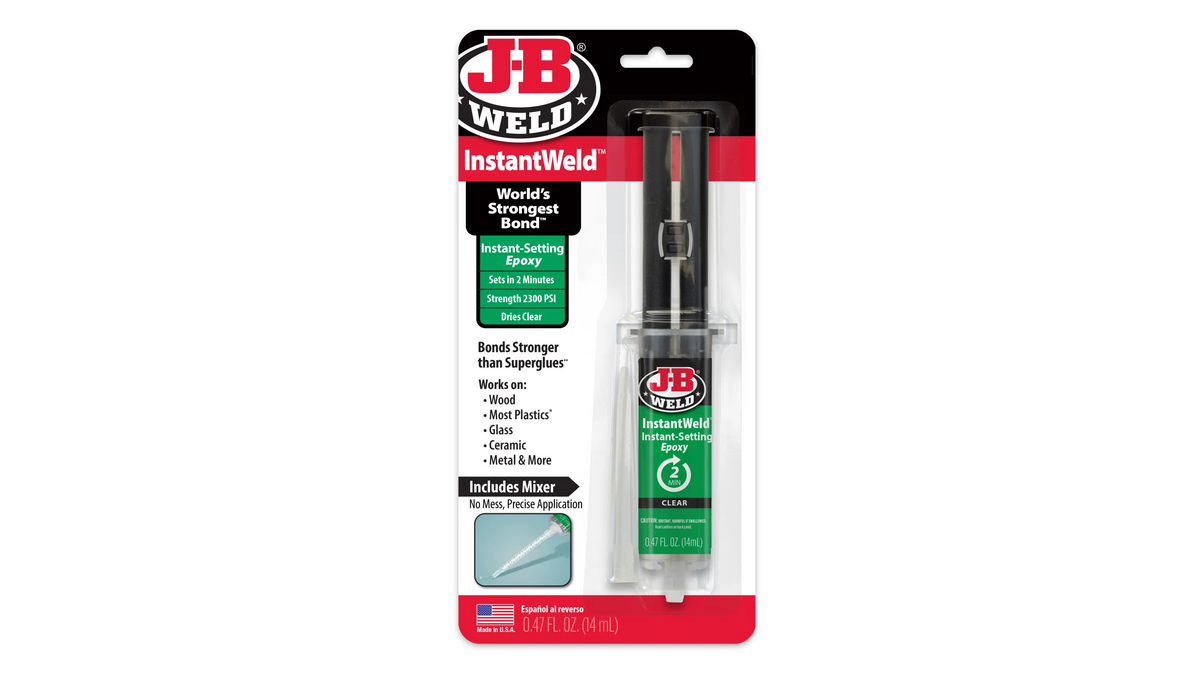 JB Weld InstantWeld Syringe Instant Setting Epoxy 14ml JB50111