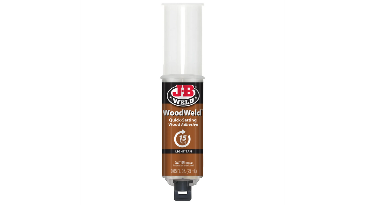 JB Weld WoodWeld Syringe Quick Setting Wood Adhesive 25ml JB50151
