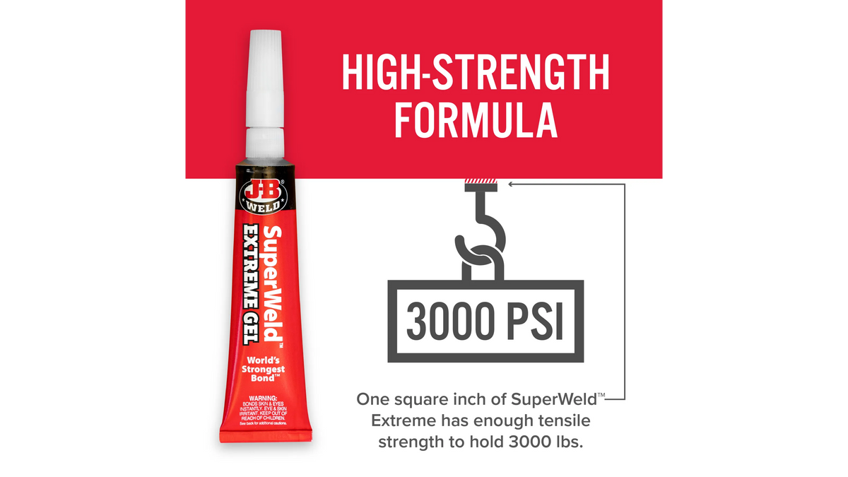 JB Weld SuperWeld Extreme Instant Adhesive 15g JB33400
