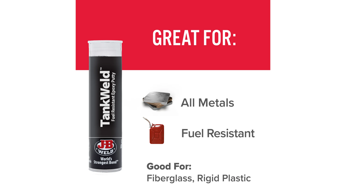 JB Weld TankWeld Fuel Resistant Epoxy Putty 57g JB8217