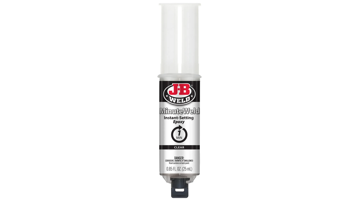 JB Weld MinuteWeld Syringe Instant Setting Epoxy 25ml JB50101