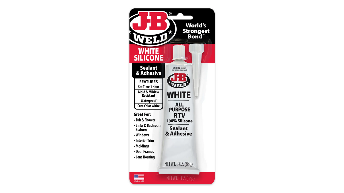 JB Weld White Silicone Sealant and Adhesive 85g JB31312